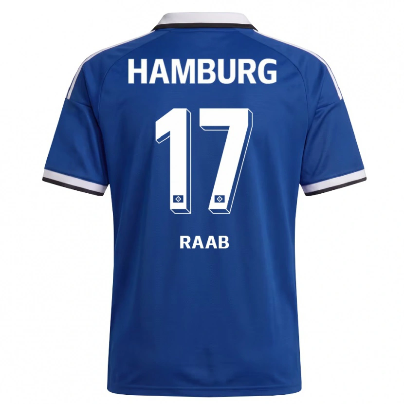 Danxen Kvinnor Lotte Raab #17 Vit Blå Bortatröja Matchtröjor 2026/27 Tröjor T-Tröja