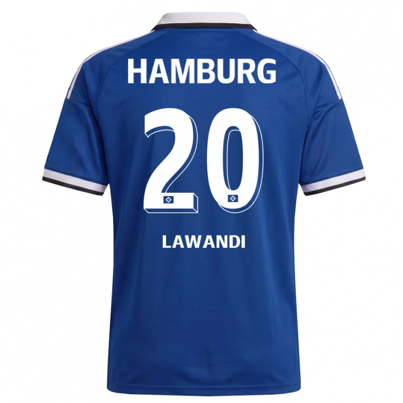 Danxen Kvinnor Alexander Lawandi #20 Vit Blå Bortatröja Matchtröjor 2026/27 Tröjor T-Tröja