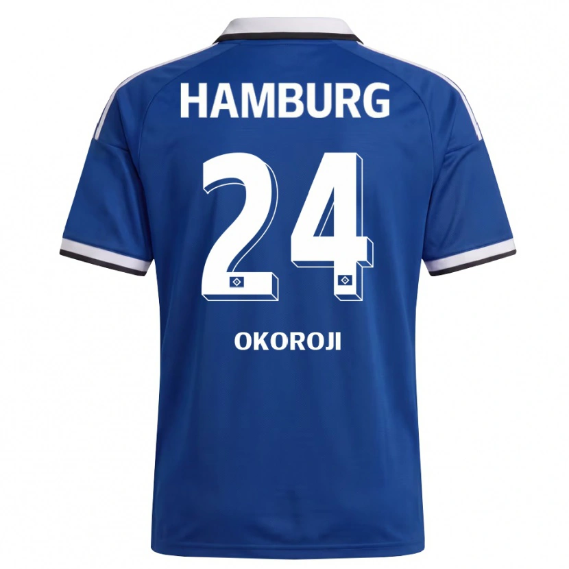 Danxen Kvinnor Chamal Okoroji #24 Vit Blå Bortatröja Matchtröjor 2026/27 Tröjor T-Tröja