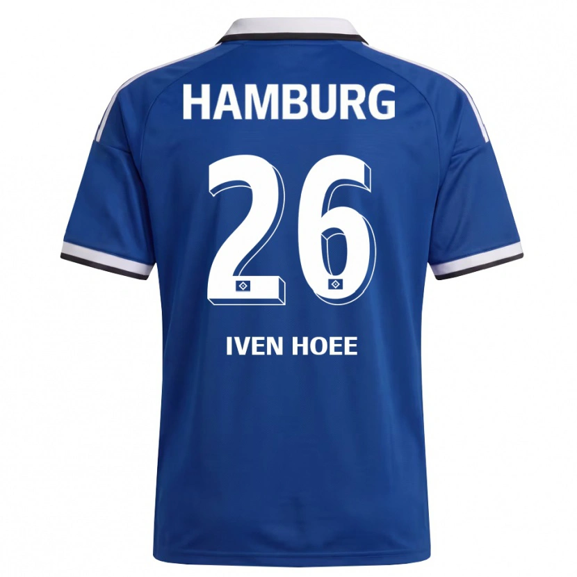 Danxen Kvinnor Lennart Iven Hoee #26 Vit Blå Bortatröja Matchtröjor 2026/27 Tröjor T-Tröja