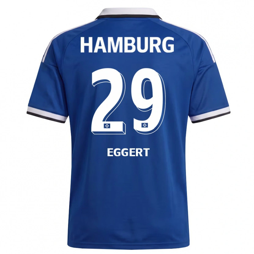 Danxen Kvinnor Leni Eggert #29 Vit Blå Bortatröja Matchtröjor 2026/27 Tröjor T-Tröja