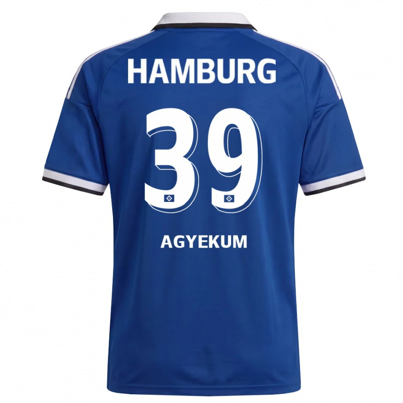 Danxen Kvinnor Joel Agyekum #39 Vit Blå Bortatröja Matchtröjor 2026/27 Tröjor T-Tröja