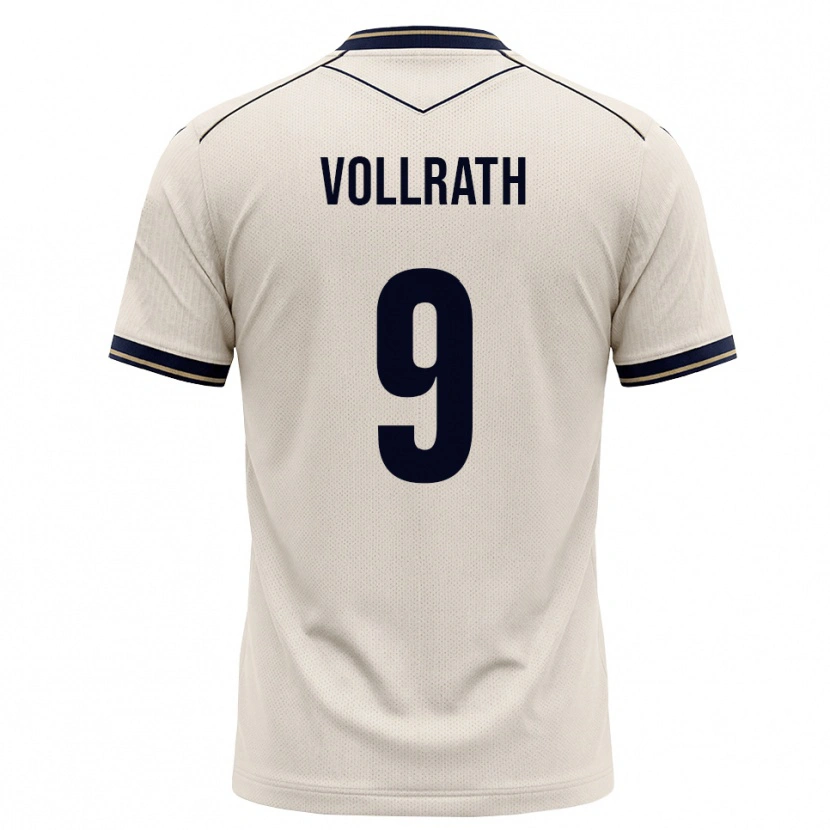 Danxen Kvinnor Lucas Vollrath #9 Off-White Bläckblå Bortatröja Matchtröjor 2026/27 Tröjor T-Tröja