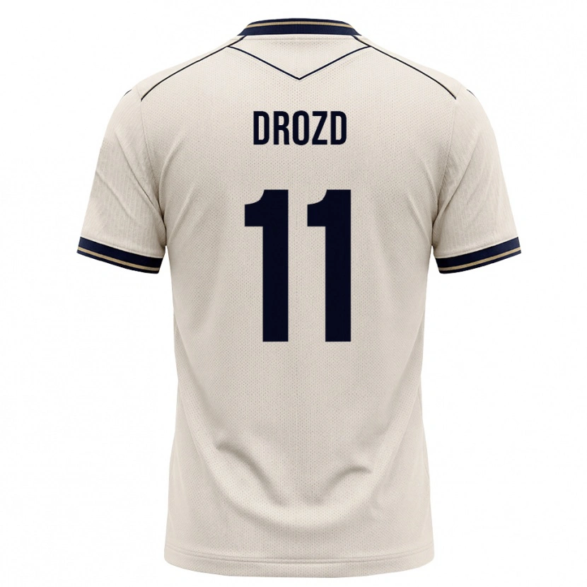 Danxen Kvinnor Nikita Drozd #11 Off-White Bläckblå Bortatröja Matchtröjor 2026/27 Tröjor T-Tröja