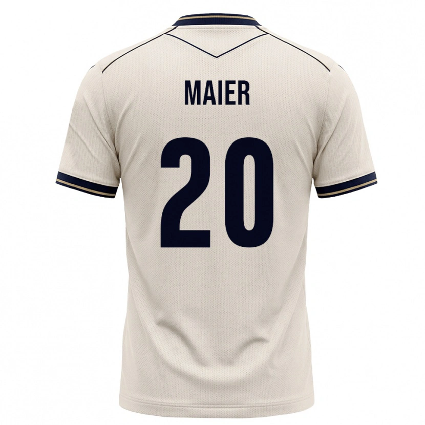 Danxen Kvinnor Leonie Maier #20 Off-White Bläckblå Bortatröja Matchtröjor 2026/27 Tröjor T-Tröja