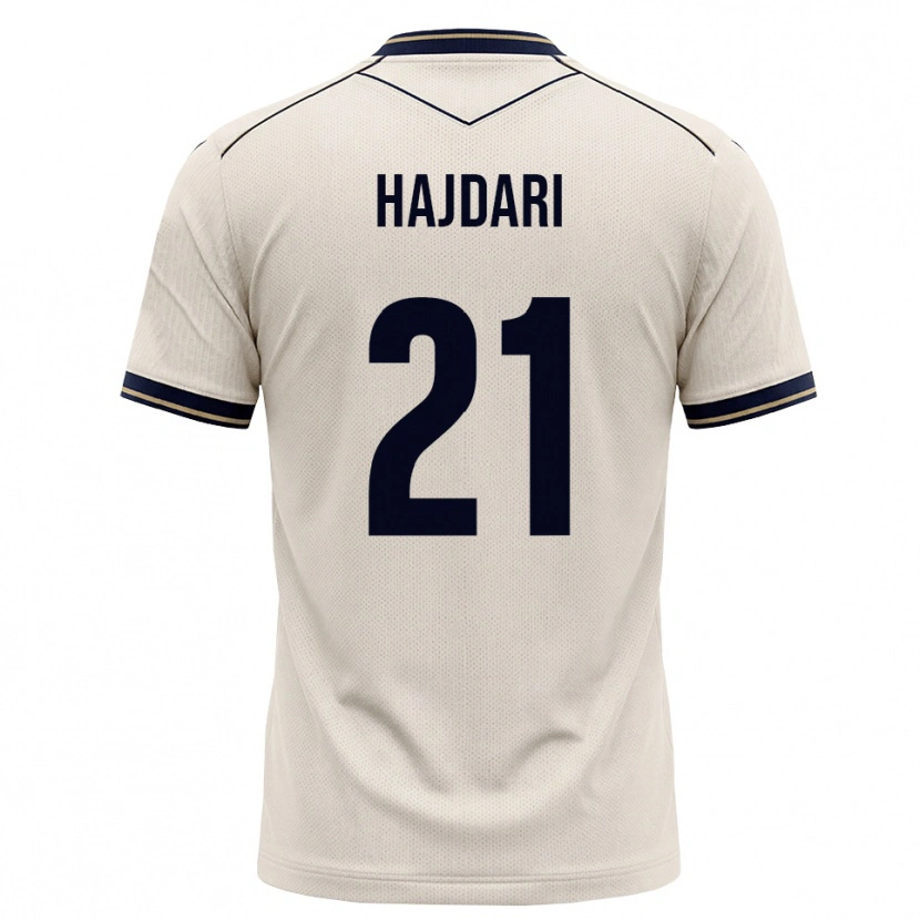 Danxen Kvinnor Albian Hajdari #21 Off-White Bläckblå Bortatröja Matchtröjor 2026/27 Tröjor T-Tröja