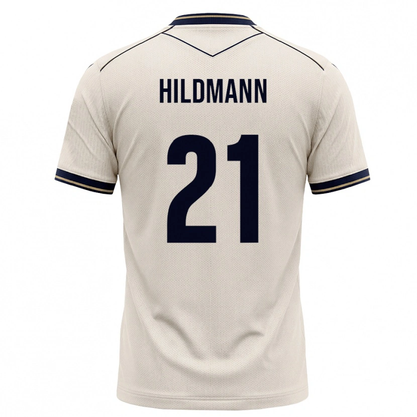 Danxen Kvinnor Timo Hildmann #21 Off-White Bläckblå Bortatröja Matchtröjor 2026/27 Tröjor T-Tröja