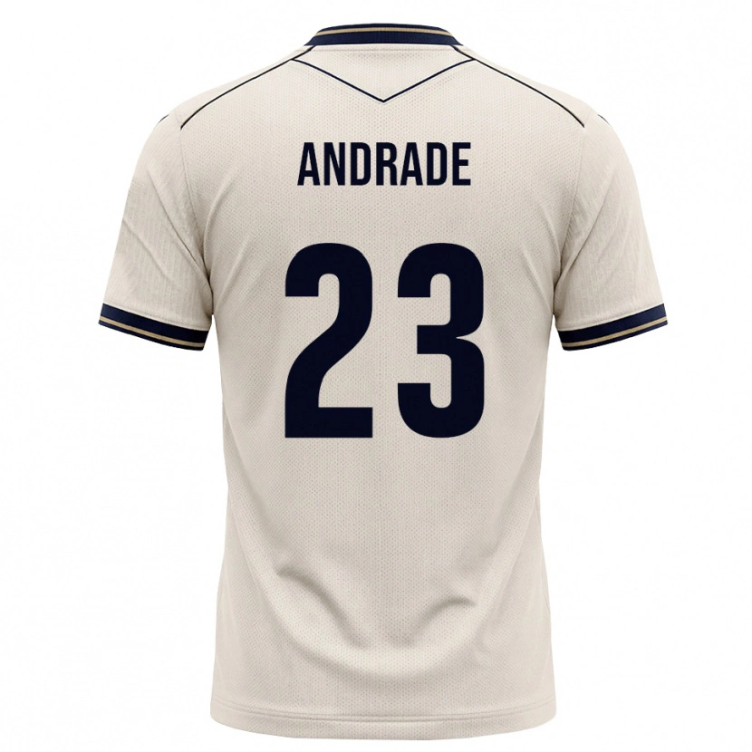 Danxen Kvinnor Nickolas Andrade #23 Off-White Bläckblå Bortatröja Matchtröjor 2026/27 Tröjor T-Tröja