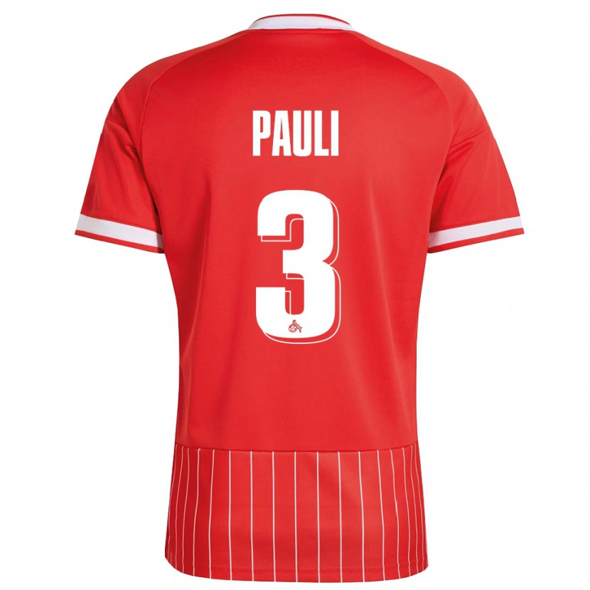 Danxen Kvinnor Julian Pauli #3 Röd Vit Grön Bortatröja Matchtröjor 2026/27 Tröjor T-Tröja