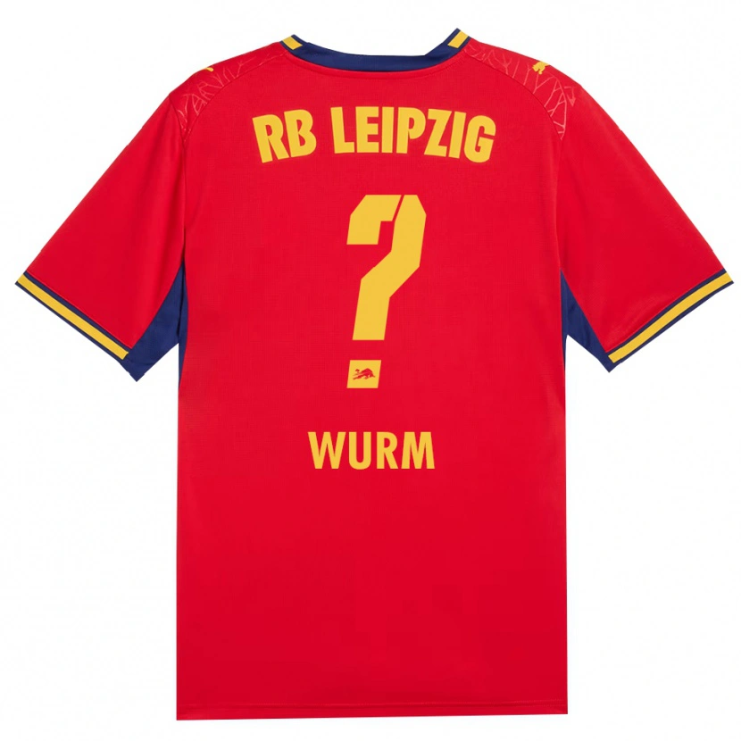 Danxen Kvinnor Simon Wurm #0 Röd Gul Kunglig Blå Bortatröja Matchtröjor 2026/27 Tröjor T-Tröja