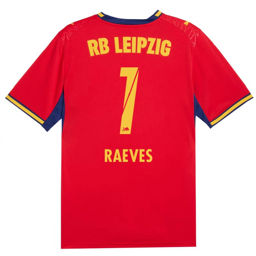 Danxen Kvinnor Dries Raeves #1 Röd Gul Kunglig Blå Bortatröja Matchtröjor 2026/27 Tröjor T-Tröja