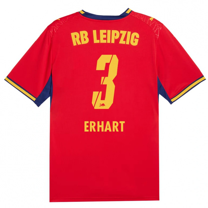 Danxen Kvinnor Karl Erhart #3 Röd Gul Kunglig Blå Bortatröja Matchtröjor 2026/27 Tröjor T-Tröja