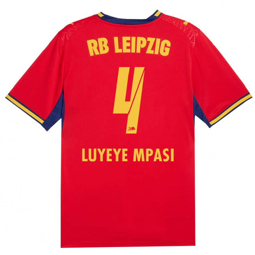 Danxen Kvinnor Seal Luyeye Mpasi #4 Röd Gul Kunglig Blå Bortatröja Matchtröjor 2026/27 Tröjor T-Tröja