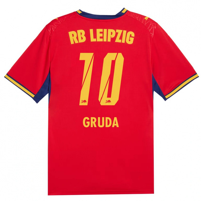 Danxen Kvinnor Brajan Gruda #10 Röd Gul Kunglig Blå Bortatröja Matchtröjor 2026/27 Tröjor T-Tröja