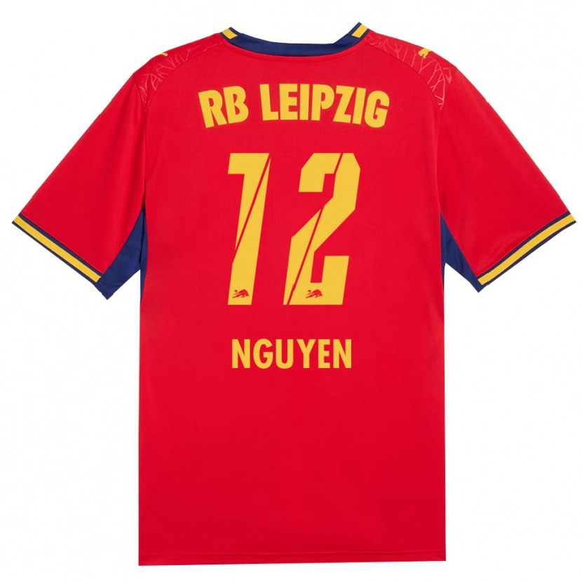 Danxen Kvinnor Vu Nguyen #12 Röd Gul Kunglig Blå Bortatröja Matchtröjor 2026/27 Tröjor T-Tröja