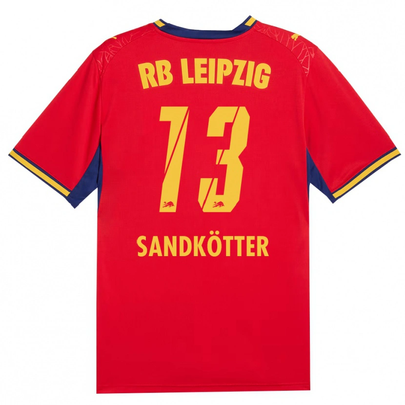 Danxen Kvinnor Constantin Sandkötter #13 Röd Gul Kunglig Blå Bortatröja Matchtröjor 2026/27 Tröjor T-Tröja