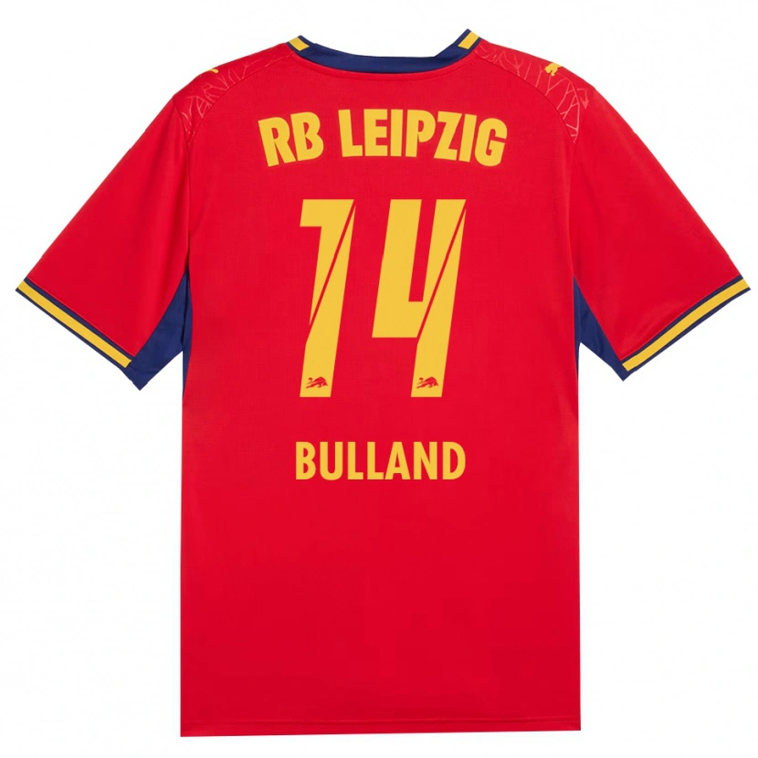 Danxen Kvinnor Anton Bulland #14 Röd Gul Kunglig Blå Bortatröja Matchtröjor 2026/27 Tröjor T-Tröja