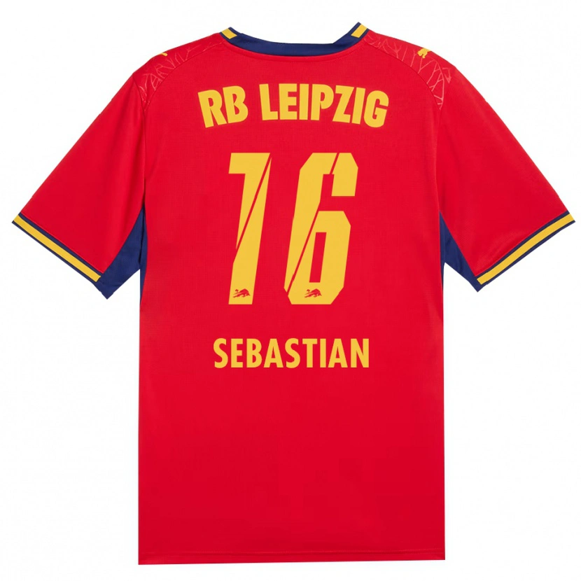 Danxen Kvinnor Jordy Sebastian #16 Röd Gul Kunglig Blå Bortatröja Matchtröjor 2026/27 Tröjor T-Tröja