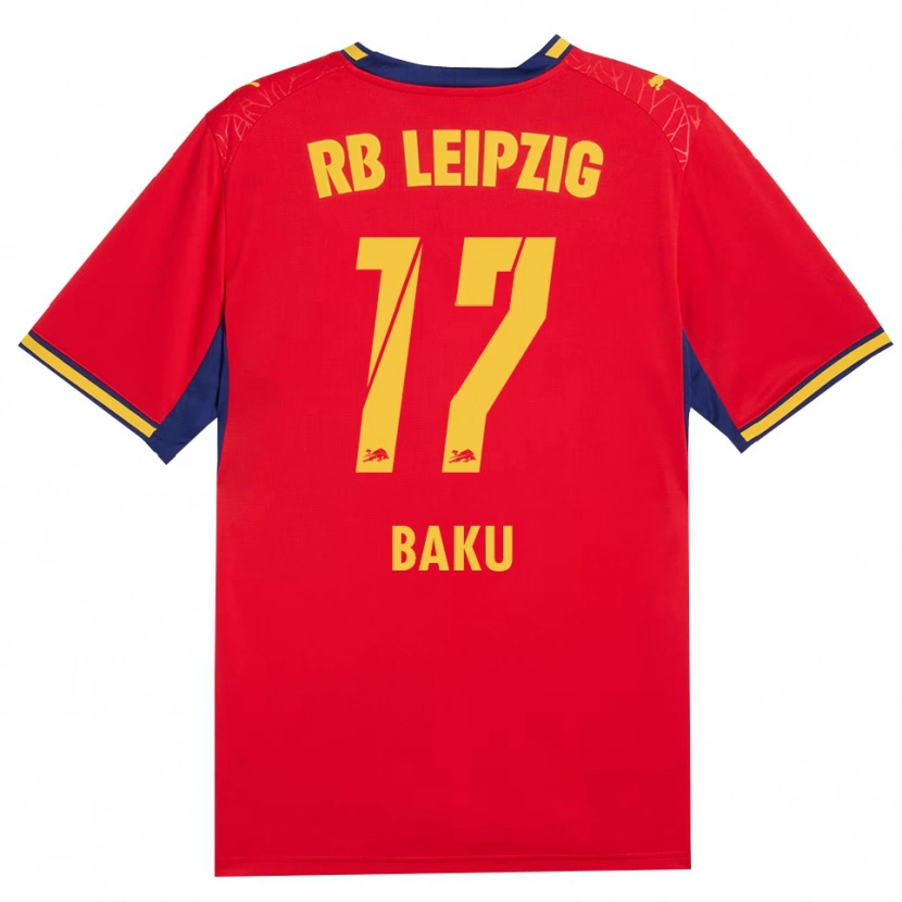 Danxen Kvinnor Ridle Baku #17 Röd Gul Kunglig Blå Bortatröja Matchtröjor 2026/27 Tröjor T-Tröja