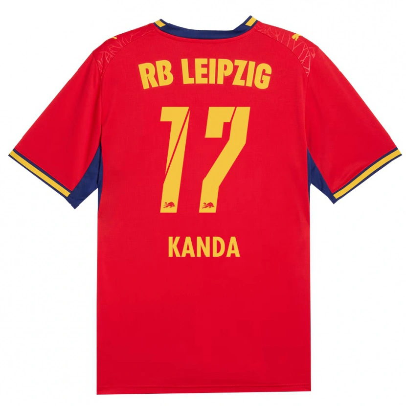 Danxen Kvinnor Taito Kanda #17 Röd Gul Kunglig Blå Bortatröja Matchtröjor 2026/27 Tröjor T-Tröja