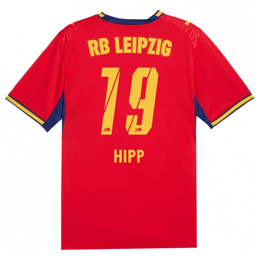 Danxen Kvinnor Jenny Hipp #19 Röd Gul Kunglig Blå Bortatröja Matchtröjor 2026/27 Tröjor T-Tröja
