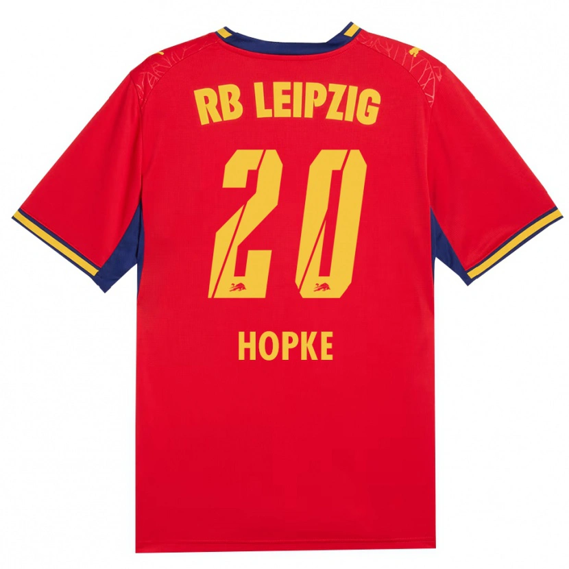 Danxen Kvinnor Hannes Hopke #20 Röd Gul Kunglig Blå Bortatröja Matchtröjor 2026/27 Tröjor T-Tröja