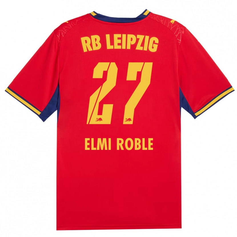 Danxen Kvinnor Alinur Elmi Roble #27 Röd Gul Kunglig Blå Bortatröja Matchtröjor 2026/27 Tröjor T-Tröja
