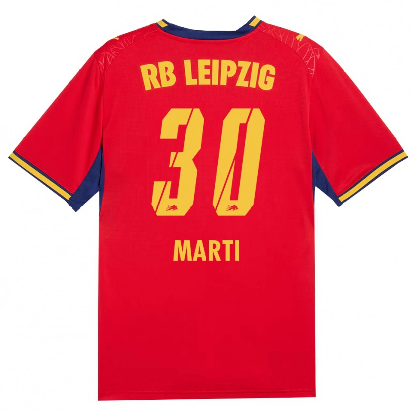 Danxen Kvinnor Lara Marti #30 Röd Gul Kunglig Blå Bortatröja Matchtröjor 2026/27 Tröjor T-Tröja