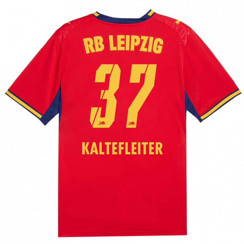 Danxen Kvinnor Benno Kaltefleiter #37 Röd Gul Kunglig Blå Bortatröja Matchtröjor 2026/27 Tröjor T-Tröja