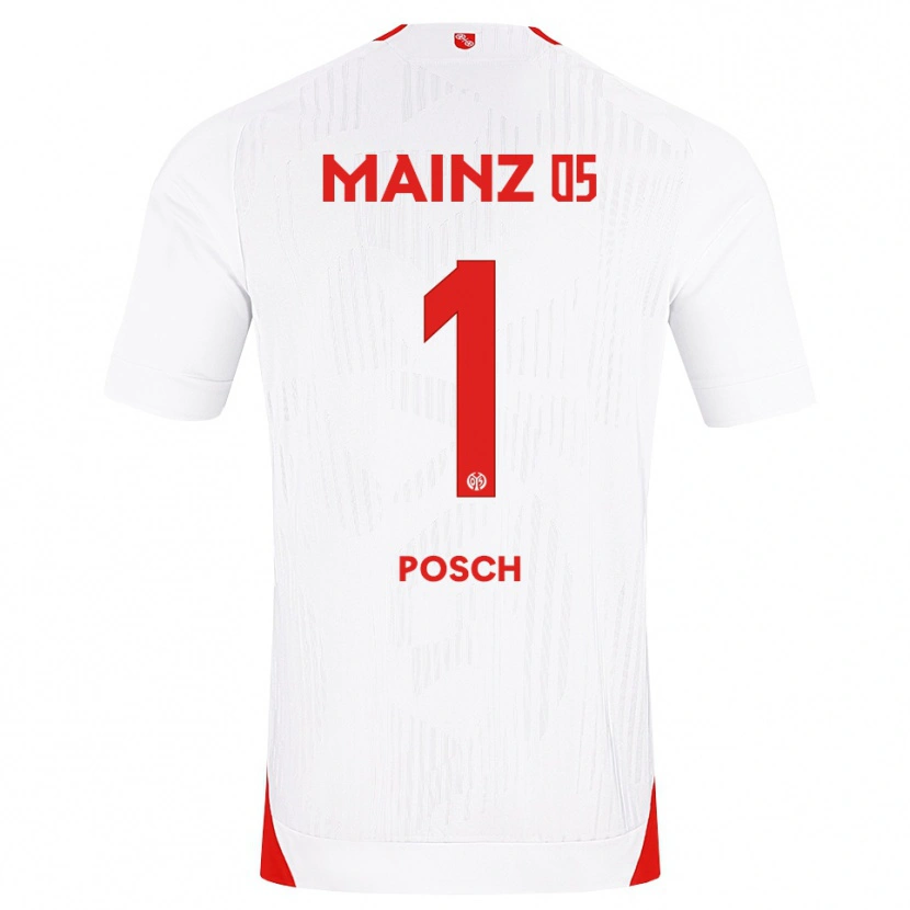 Danxen Kvinnor Daniel Posch #1 Vit Röd Gul Bortatröja Matchtröjor 2026/27 Tröjor T-Tröja