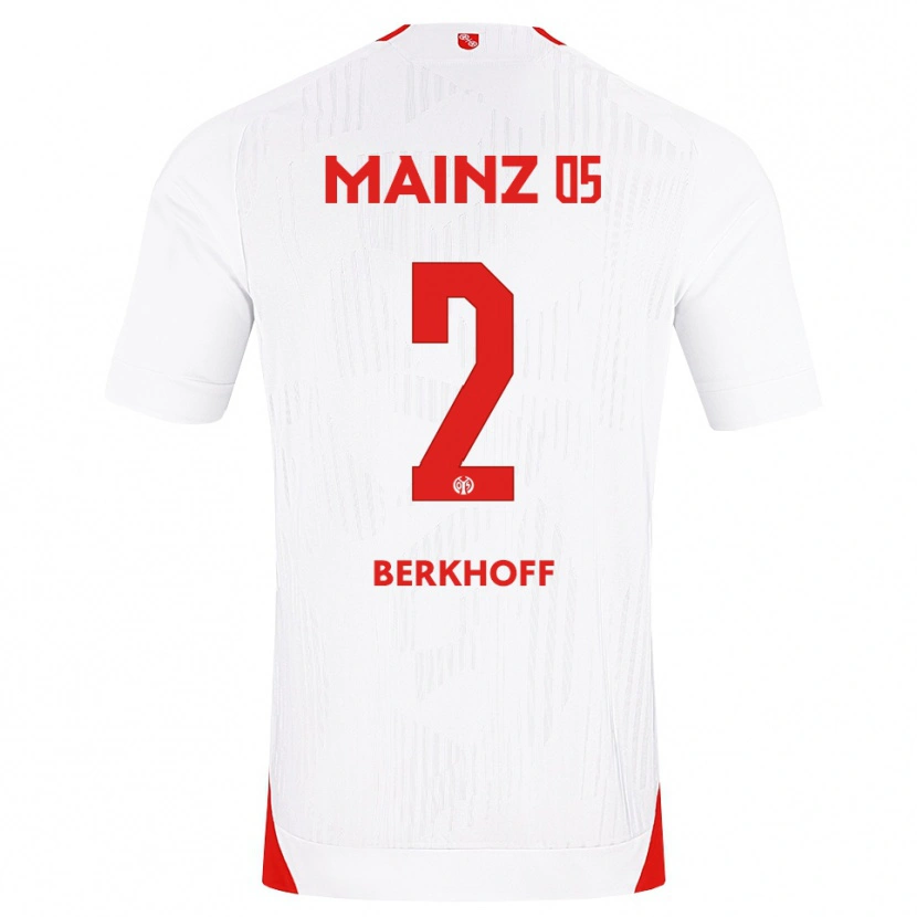 Danxen Kvinnor Jonas Berkhoff #2 Vit Röd Gul Bortatröja Matchtröjor 2026/27 Tröjor T-Tröja
