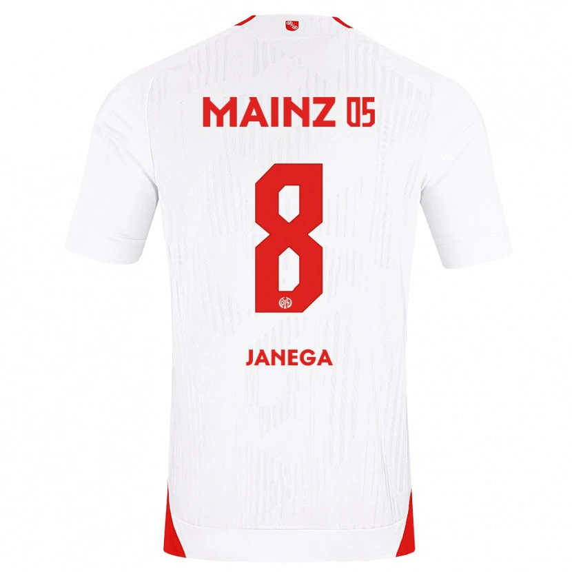 Danxen Kvinnor Jan Janega #8 Vit Röd Gul Bortatröja Matchtröjor 2026/27 Tröjor T-Tröja