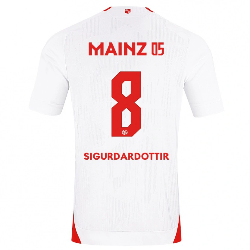 Danxen Kvinnor Heiðrún Sigurðardóttir #8 Vit Röd Gul Bortatröja Matchtröjor 2026/27 Tröjor T-Tröja