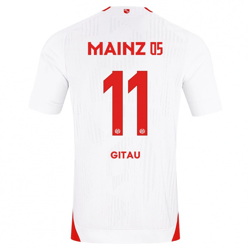 Danxen Kvinnor Andre Gitau #11 Vit Röd Gul Bortatröja Matchtröjor 2026/27 Tröjor T-Tröja