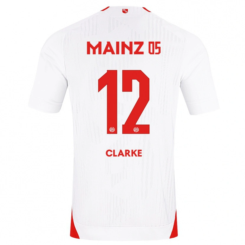 Danxen Kvinnor Sarah Clarke #12 Vit Röd Gul Bortatröja Matchtröjor 2026/27 Tröjor T-Tröja