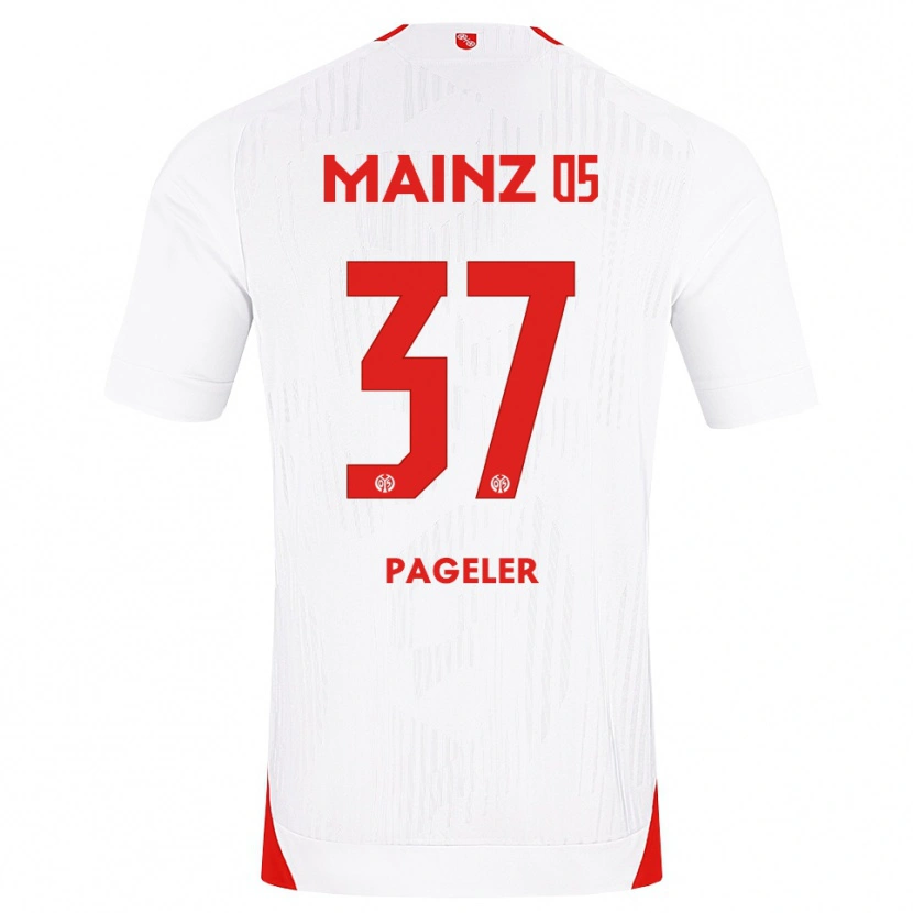 Danxen Kvinnor Maja Pageler #37 Vit Röd Gul Bortatröja Matchtröjor 2026/27 Tröjor T-Tröja