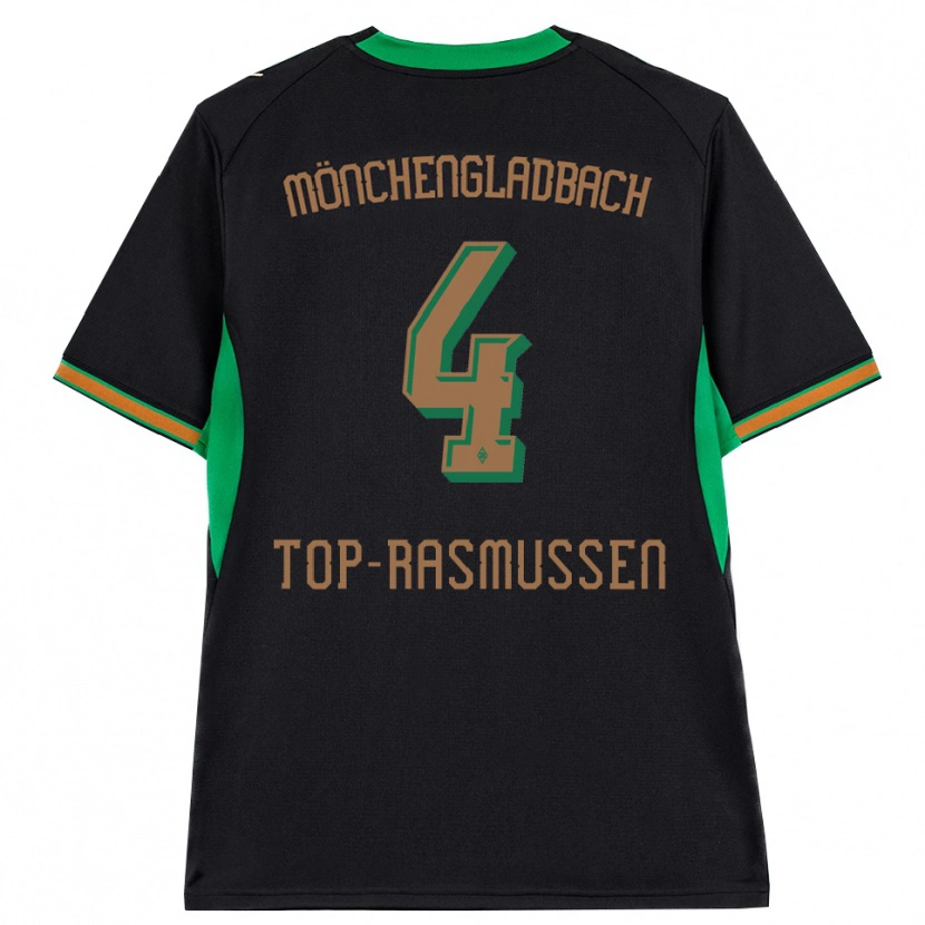 Danxen Kvinnor Tristan Top-Rasmussen #4 Svart Orange Grön Brun Bortatröja Matchtröjor 2026/27 Tröjor T-Tröja