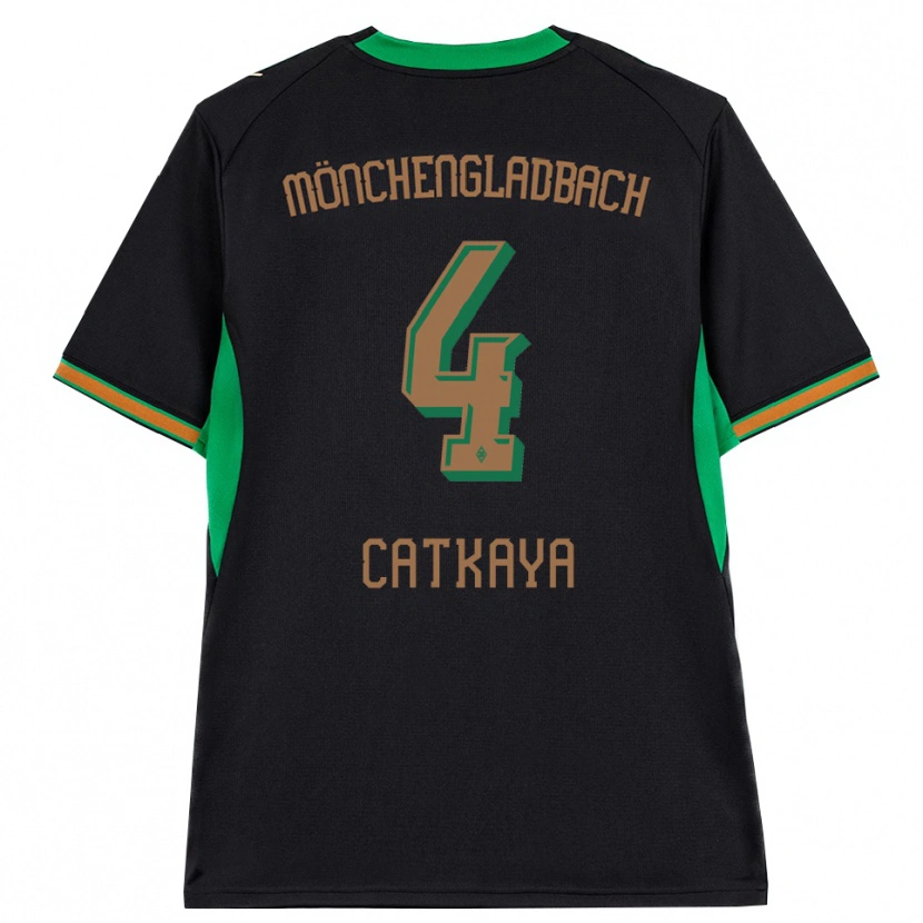 Danxen Kvinnor Talha Catkaya #4 Svart Orange Grön Brun Bortatröja Matchtröjor 2026/27 Tröjor T-Tröja