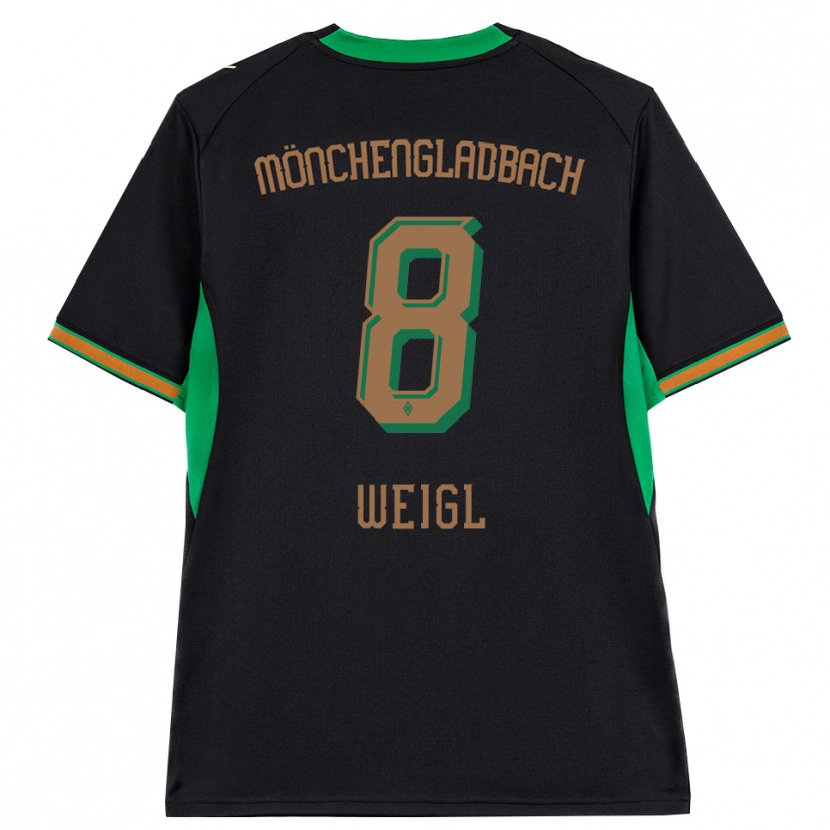 Danxen Kvinnor Julian Weigl #8 Svart Orange Grön Brun Bortatröja Matchtröjor 2026/27 Tröjor T-Tröja