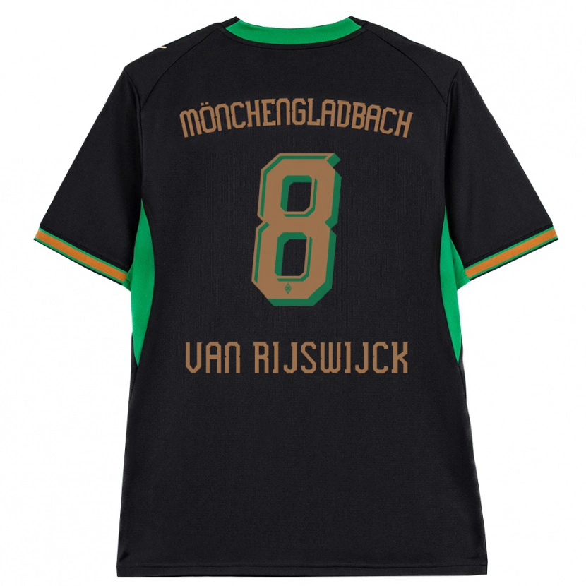 Danxen Kvinnor Britt Van Rijswijck #8 Svart Orange Grön Brun Bortatröja Matchtröjor 2026/27 Tröjor T-Tröja