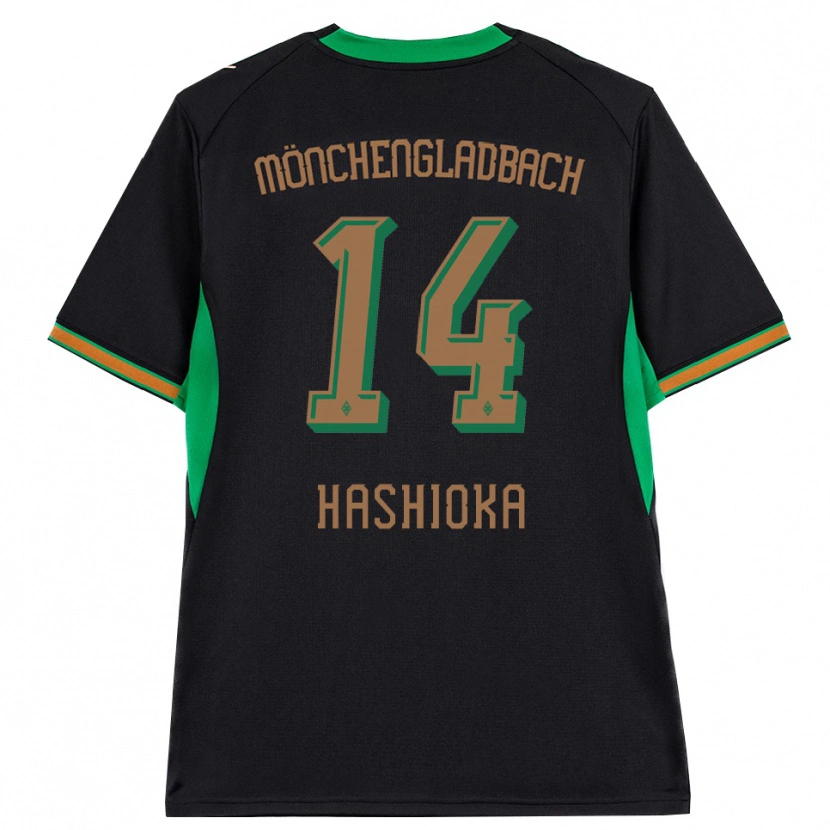 Danxen Kvinnor Daiki Hashioka #14 Svart Orange Grön Brun Bortatröja Matchtröjor 2026/27 Tröjor T-Tröja