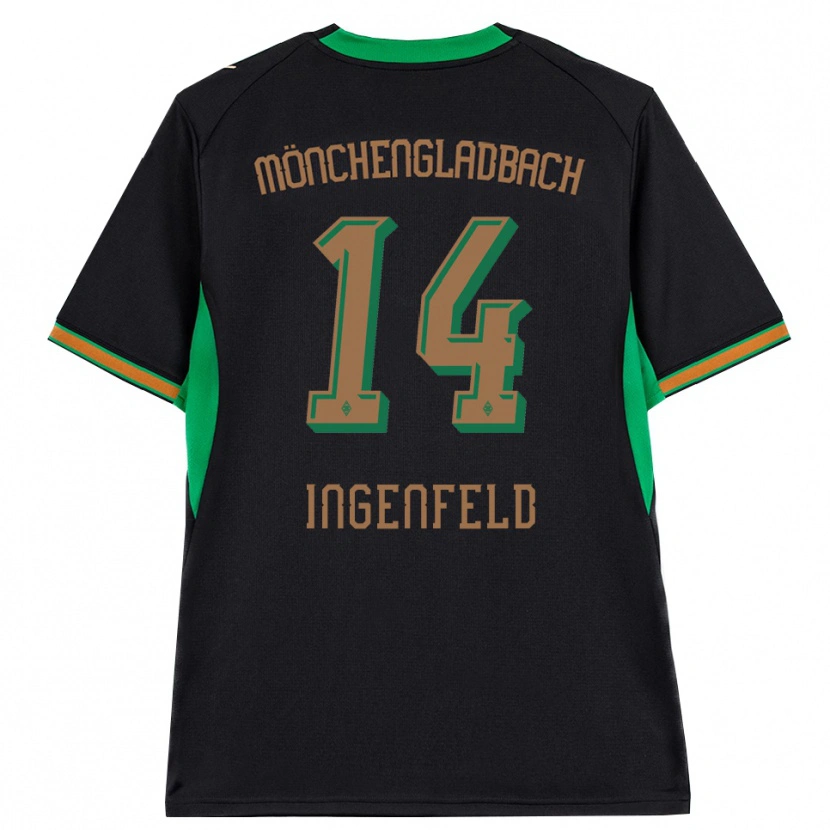 Danxen Kvinnor Paul Ingenfeld #14 Svart Orange Grön Brun Bortatröja Matchtröjor 2026/27 Tröjor T-Tröja