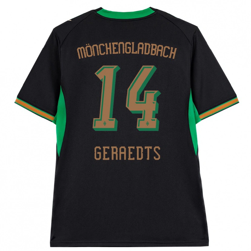 Danxen Kvinnor Kelsey Geraedts #14 Svart Orange Grön Brun Bortatröja Matchtröjor 2026/27 Tröjor T-Tröja