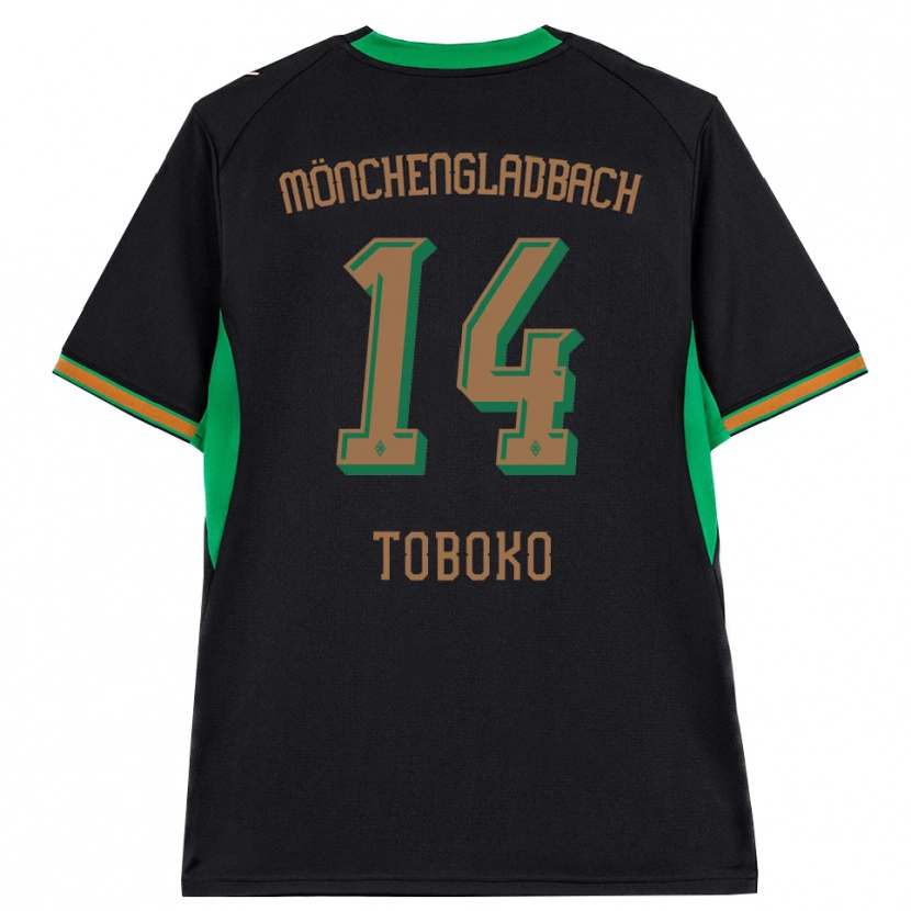 Danxen Kvinnor Rubén Toboko #14 Svart Orange Grön Brun Bortatröja Matchtröjor 2026/27 Tröjor T-Tröja