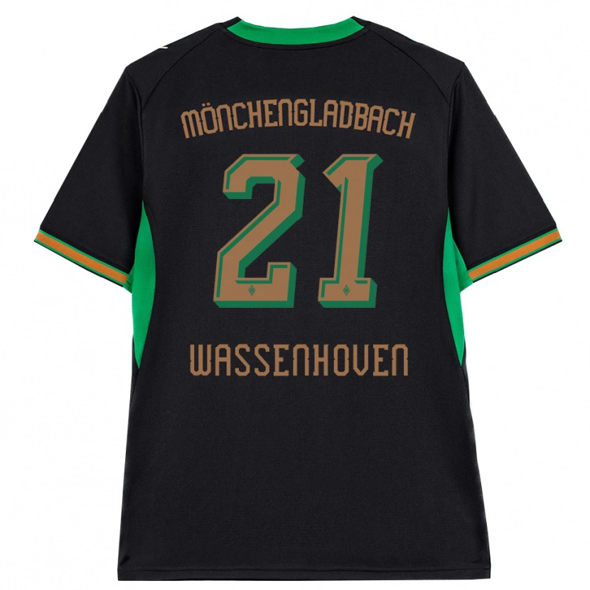 Danxen Kvinnor Michelle Wassenhoven #21 Svart Orange Grön Brun Bortatröja Matchtröjor 2026/27 Tröjor T-Tröja