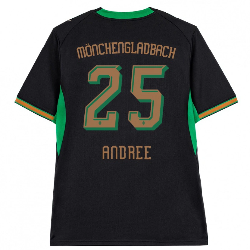 Danxen Kvinnor Lukas Andree #25 Svart Orange Grön Brun Bortatröja Matchtröjor 2026/27 Tröjor T-Tröja