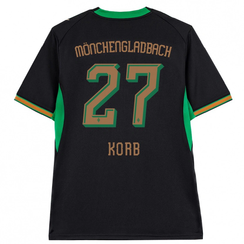 Danxen Kvinnor Julian Korb #27 Svart Orange Grön Brun Bortatröja Matchtröjor 2026/27 Tröjor T-Tröja