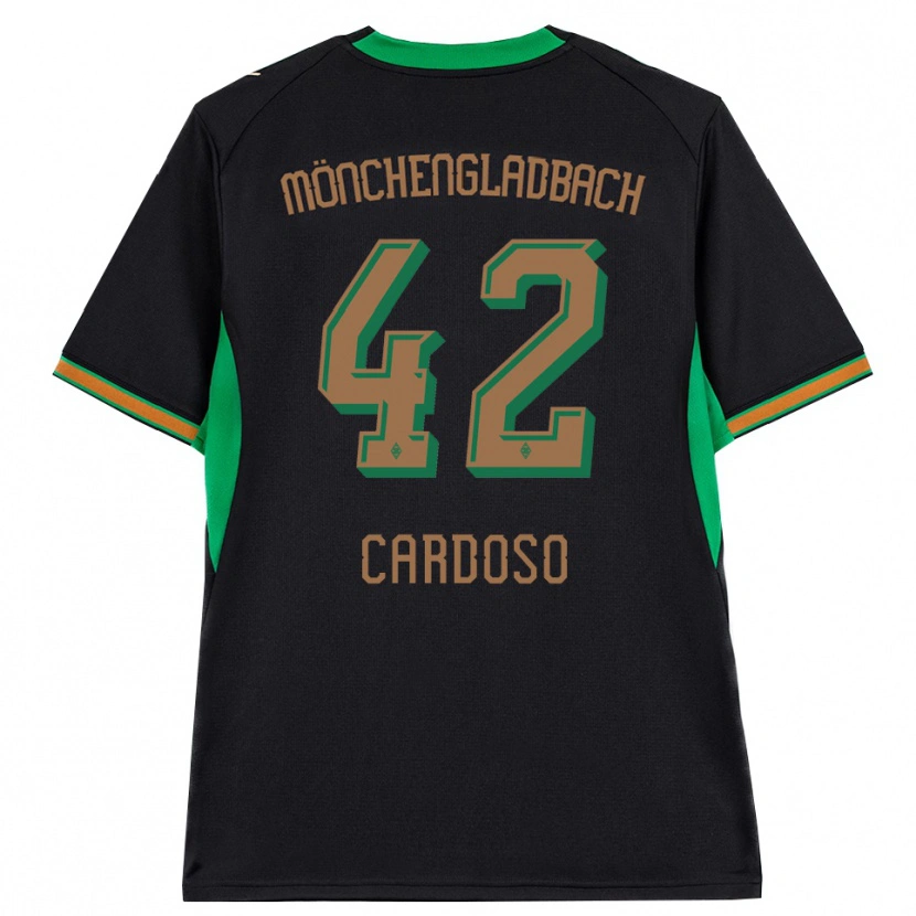 Danxen Kvinnor Tiago Pereira Cardoso #42 Svart Orange Grön Brun Bortatröja Matchtröjor 2026/27 Tröjor T-Tröja