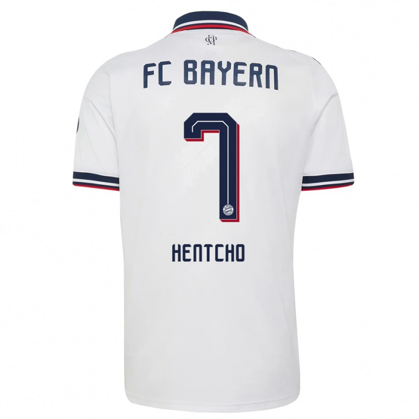 Danxen Kvinnor Aviel Hentcho #7 Vit Grå Röd Bortatröja Matchtröjor 2026/27 Tröjor T-Tröja