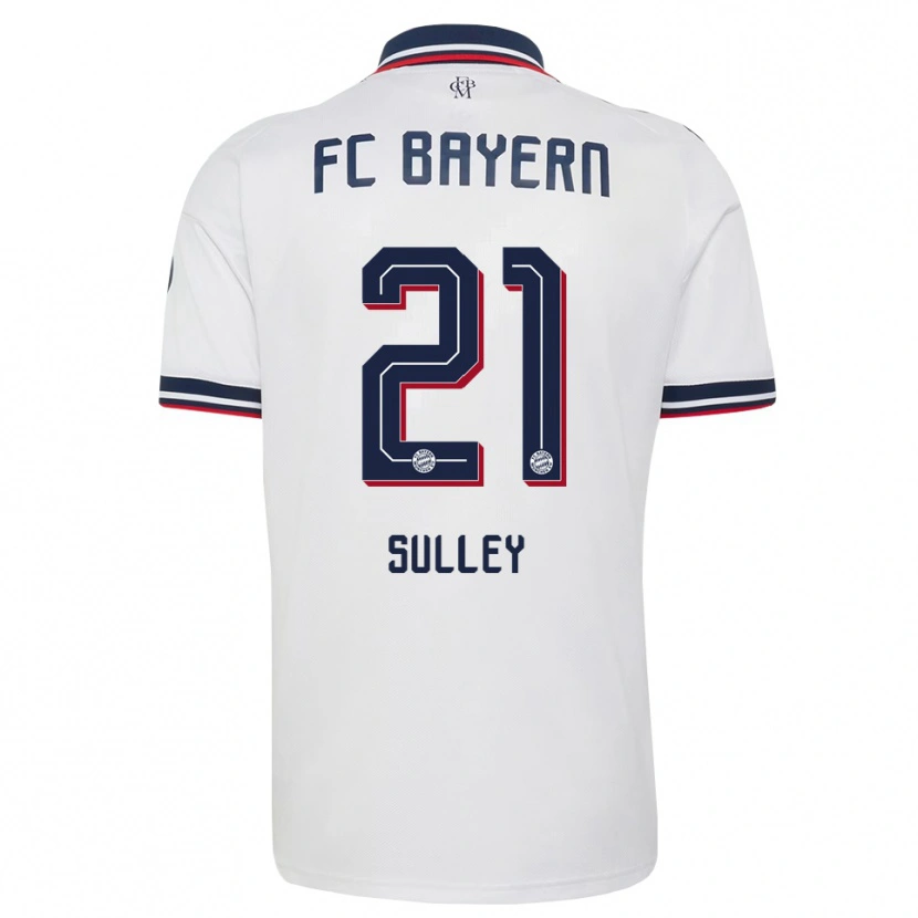 Danxen Kvinnor Williams Baffour Sulley #21 Vit Grå Röd Bortatröja Matchtröjor 2026/27 Tröjor T-Tröja